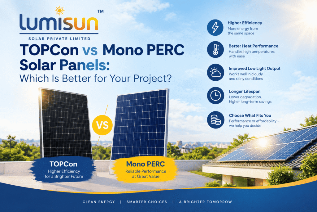 TOPCon vs Mono PERC Solar Panels: Which Is Better for Your Project?